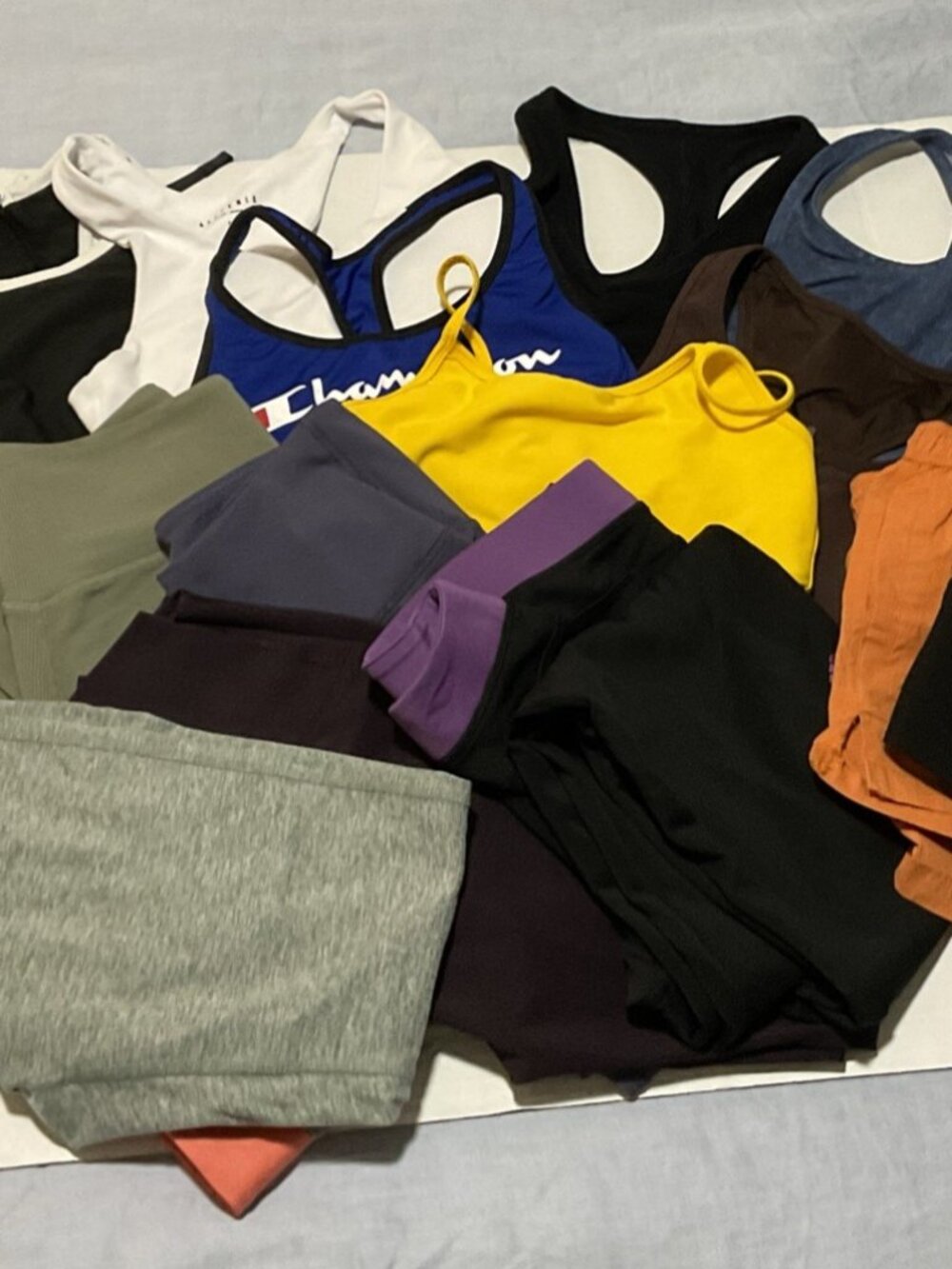 Women's Activewear Lot of 16 Leggings Sports Bra Shorts Tennis Dress Adidas Sage